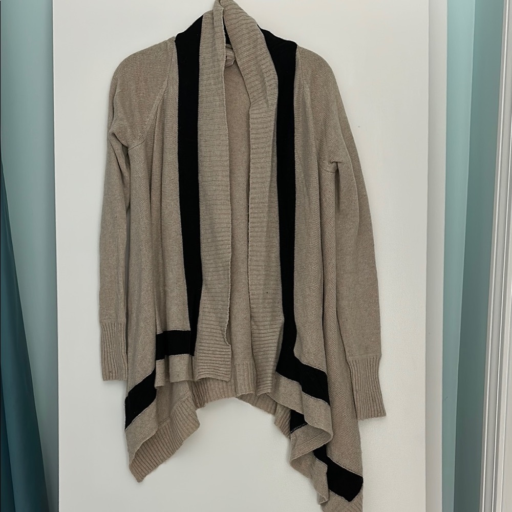 Asymmetrical Banana Republic Italian Yarn Open Front Sweater